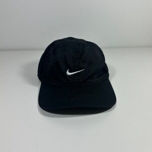 Nike Dri-FIT Toddler Hat Black Swoosh Logo Adjustable Baseball Cap 617845-023